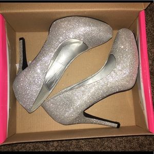 Glitter high heels